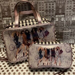 Set of Henri Bendel Graffiti Girls Travel Cases